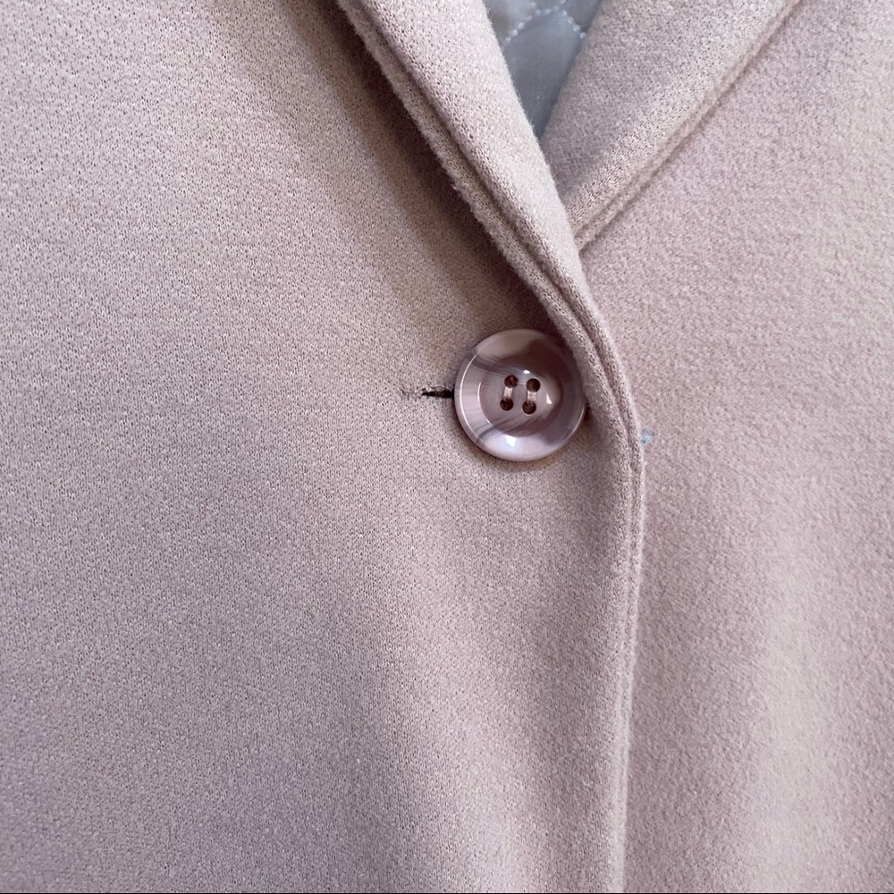 Yes Style Single Button Drop Sleeves Pink Coat Size S - Picture 5 of 14